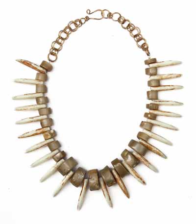 Chunky Khaki Coral Necklace