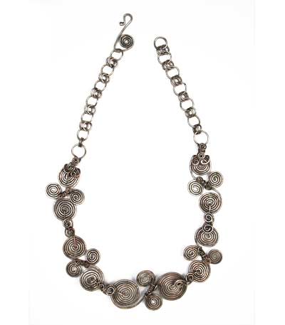 Silver Celtic Spirals Necklace