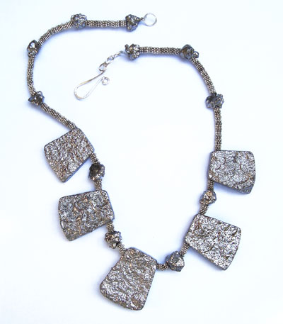 Silver Titanium Quartz Necklace