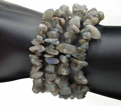 Labradorite Coil Bracelet