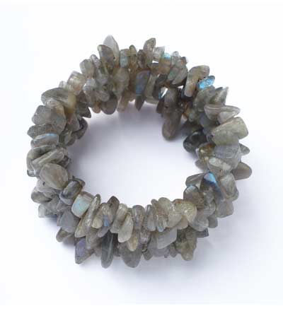 Labradorite Coil Bracelet