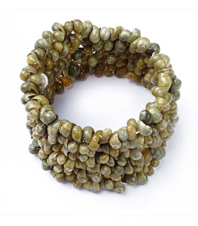 Sea Snail Shell Coil Bracelet