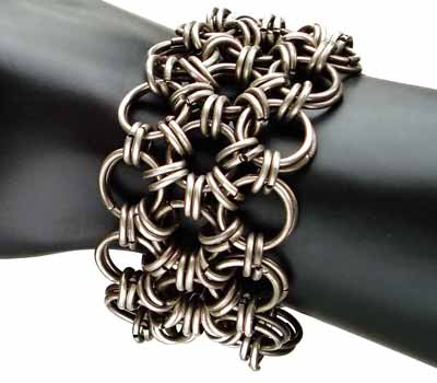 Silver Plate Chainmail Bracelet
