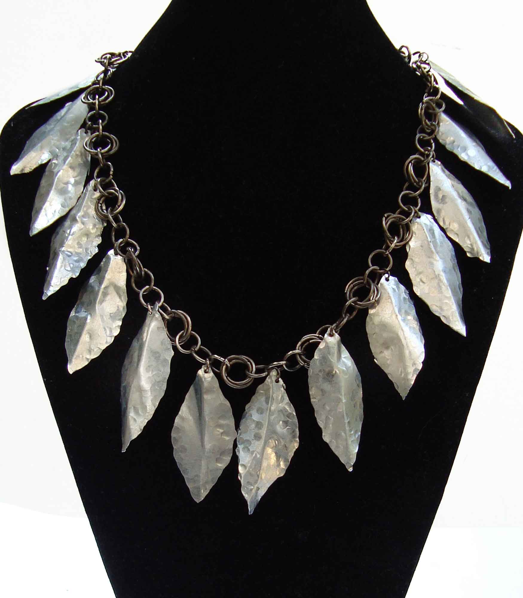 Silver Leaves Necklace