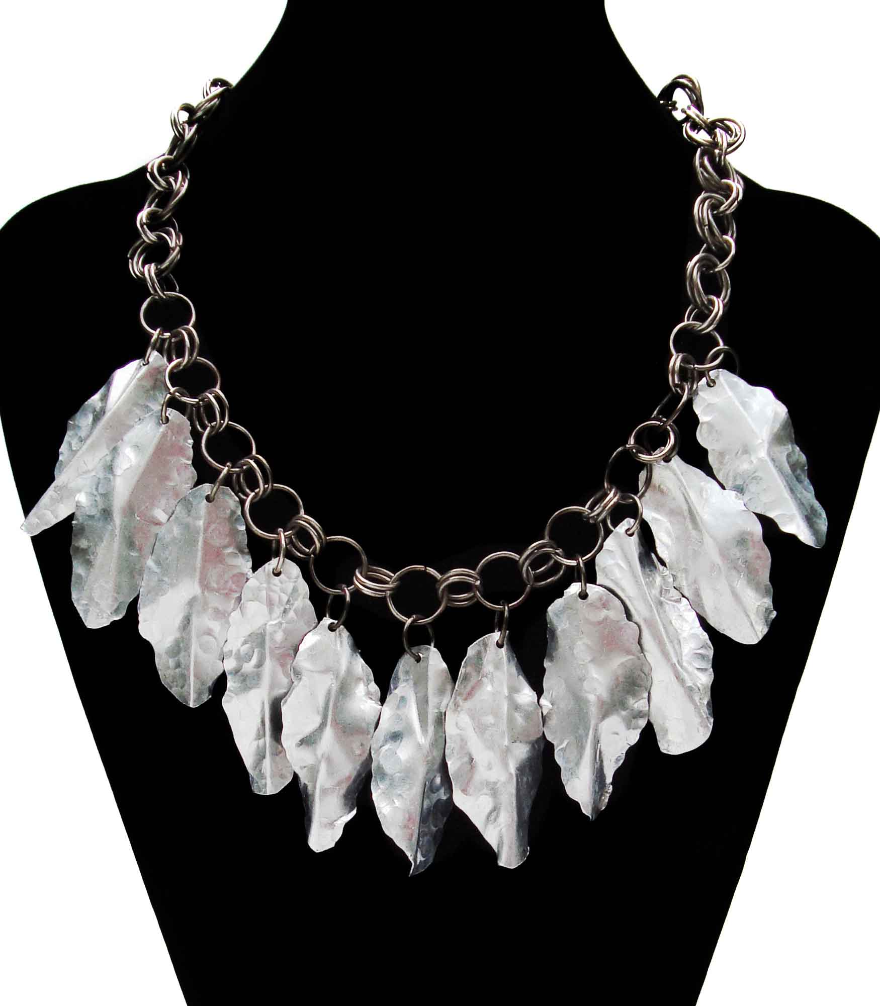 Silver Leaf Boho Necklace