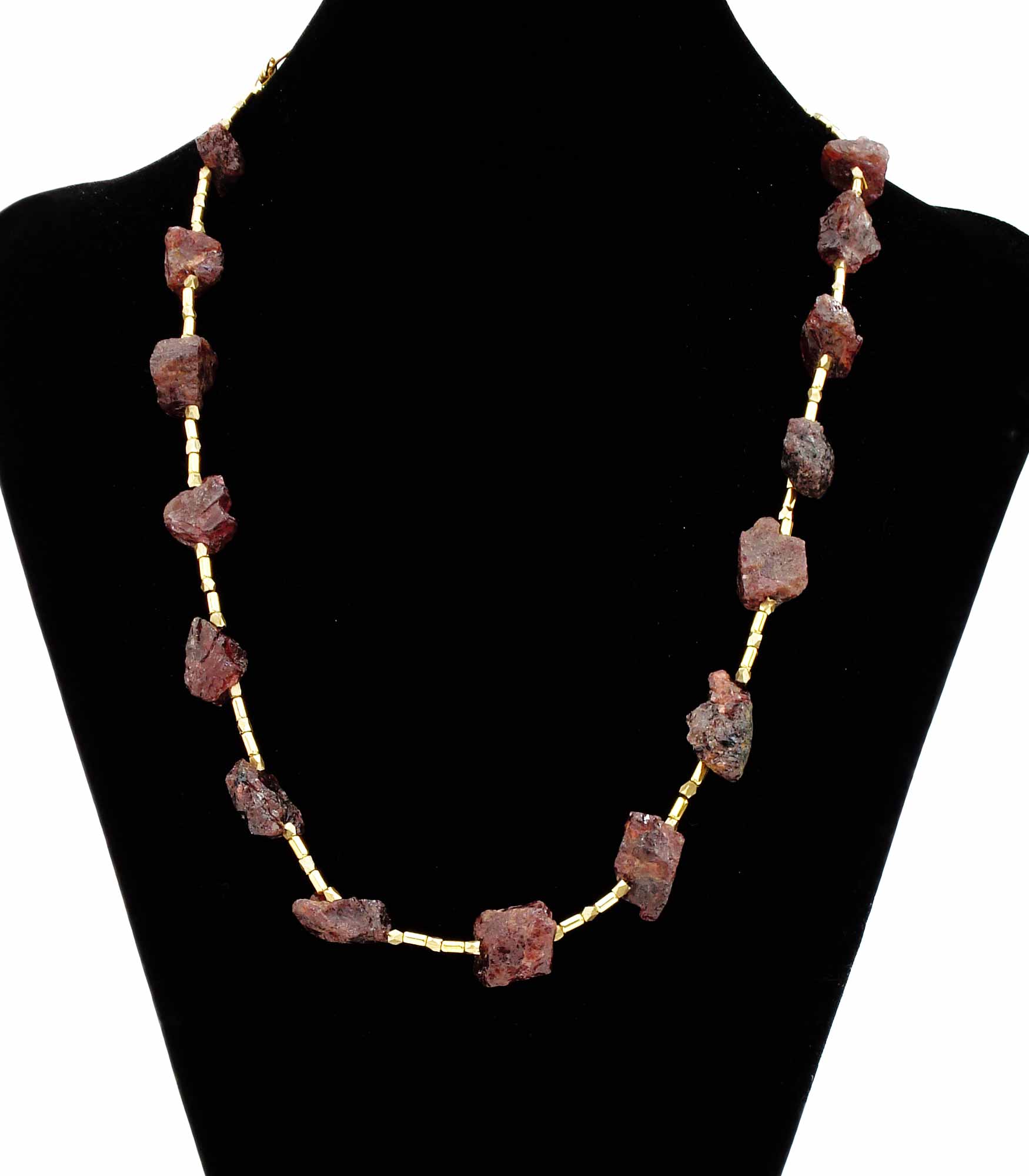 Garnet Uncut Stones Necklace