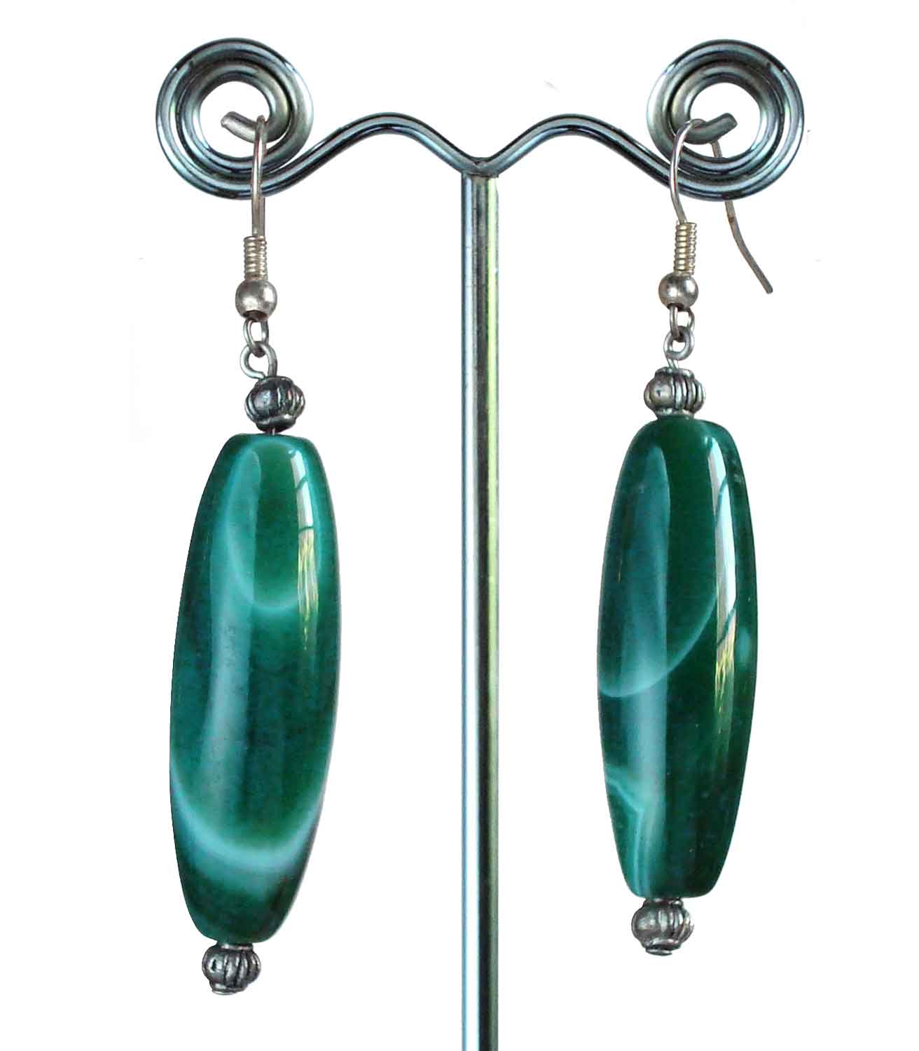 Agate Lozenge Earrings