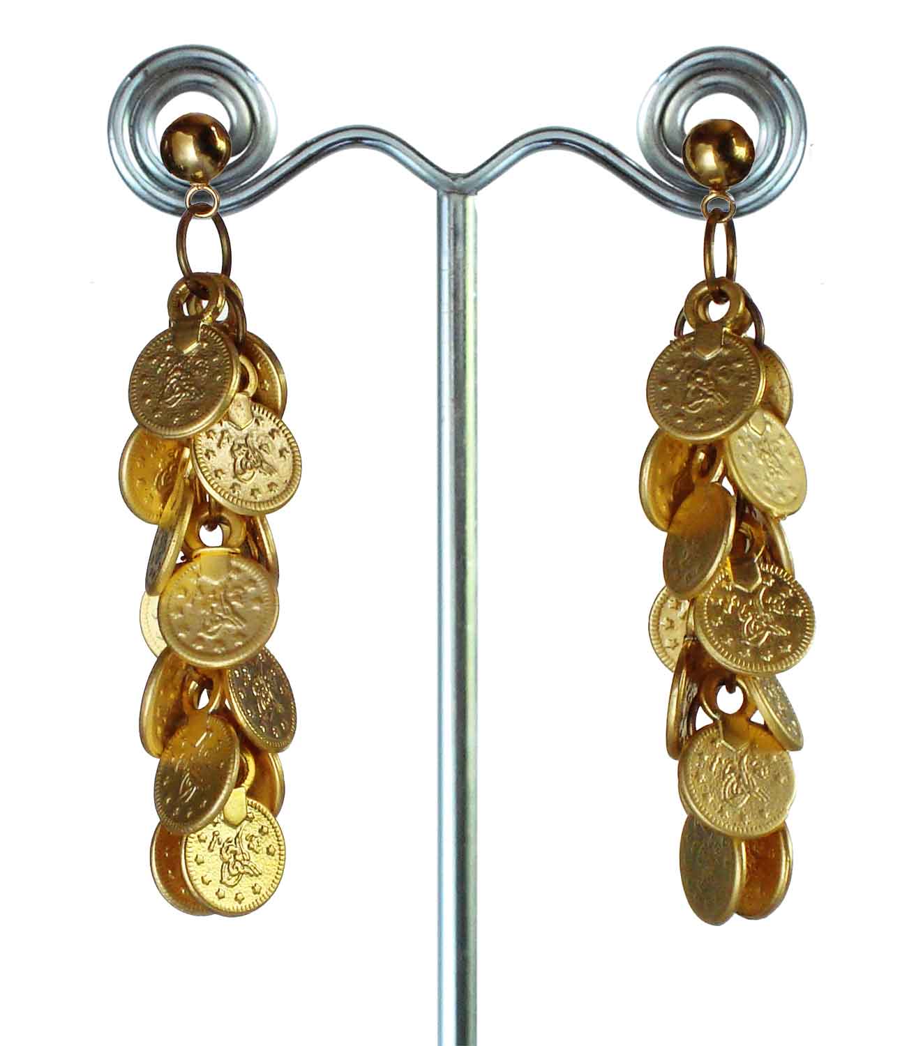 Brass Medalion Earrings