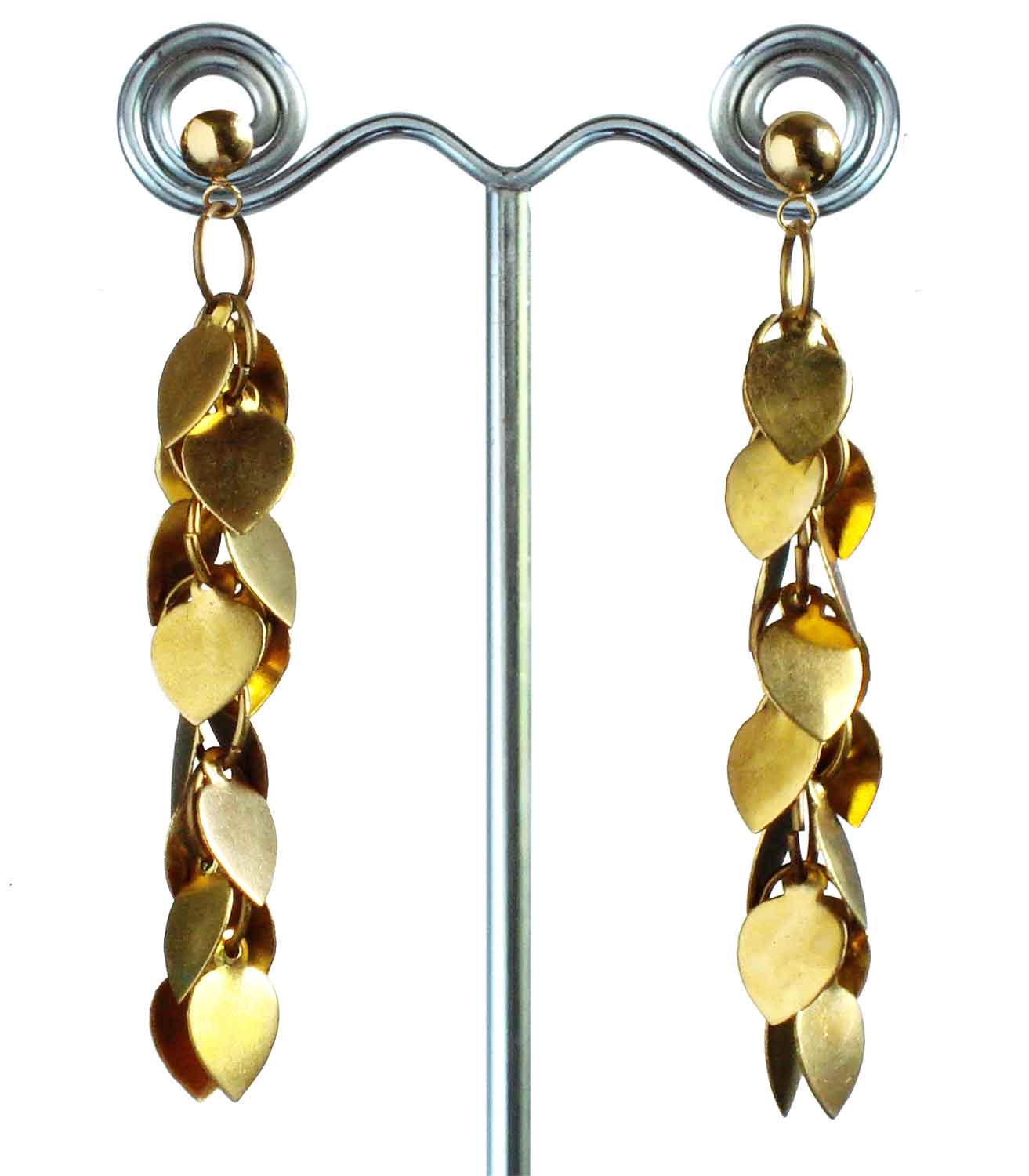 Brass Heart Earrings