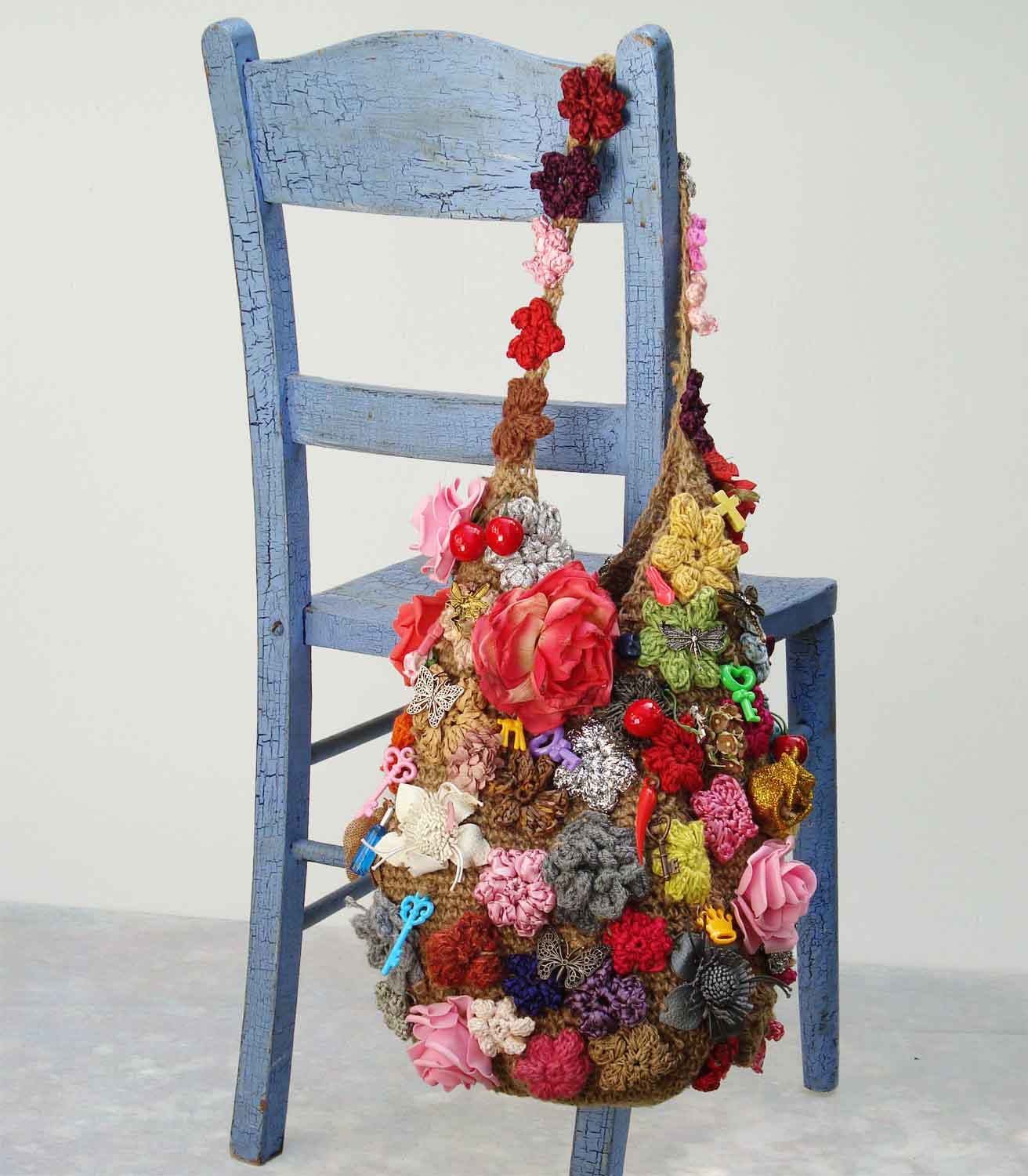 Large Crochet Sling Bag